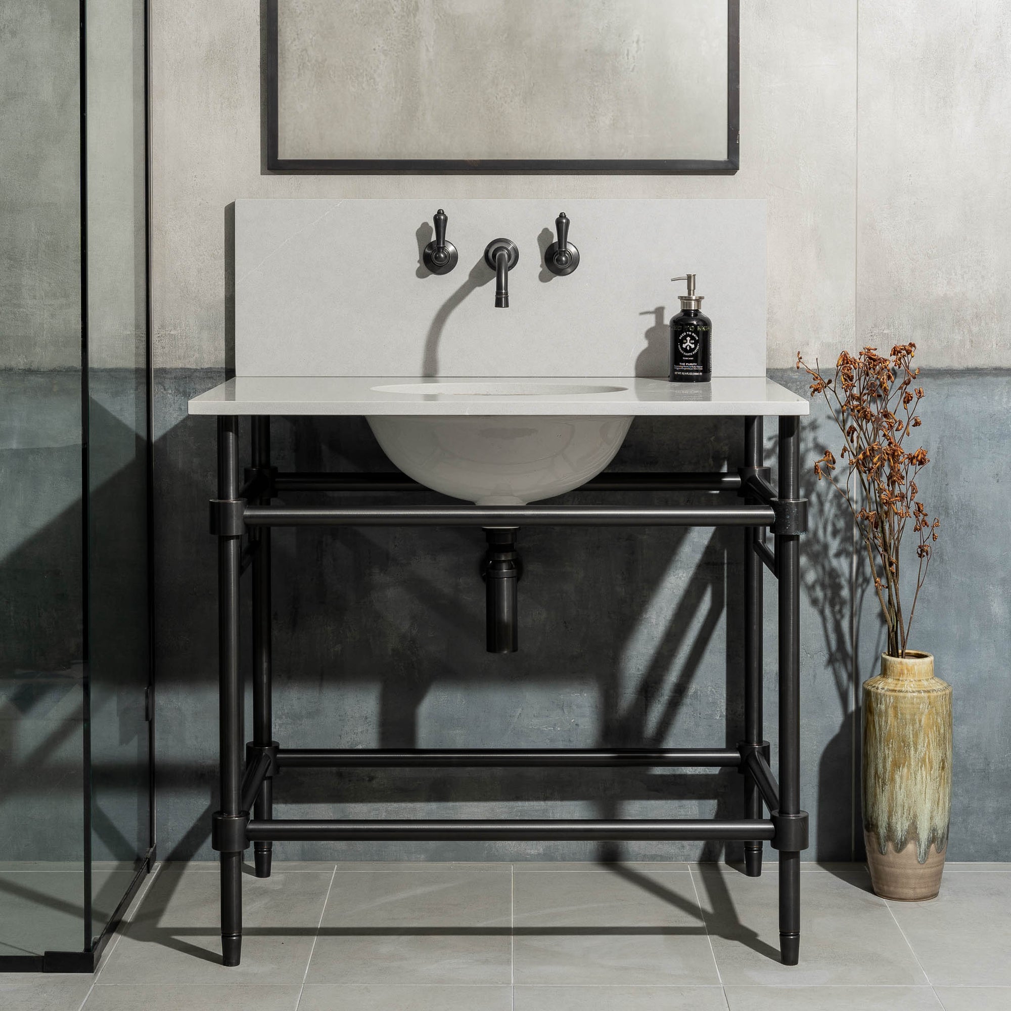 Brass Console Sink Legs - Rutland London (USA)