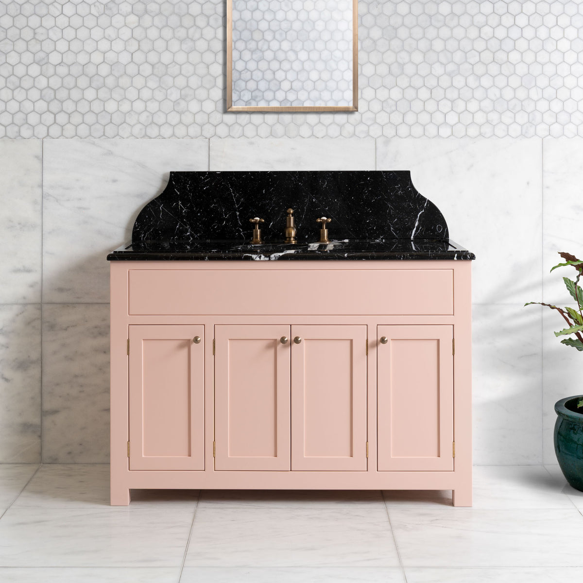 Charterhouse Painted Bathroom Vanity (Inc. Marble Top, Upstand & Sink) - Rutland London (USA)