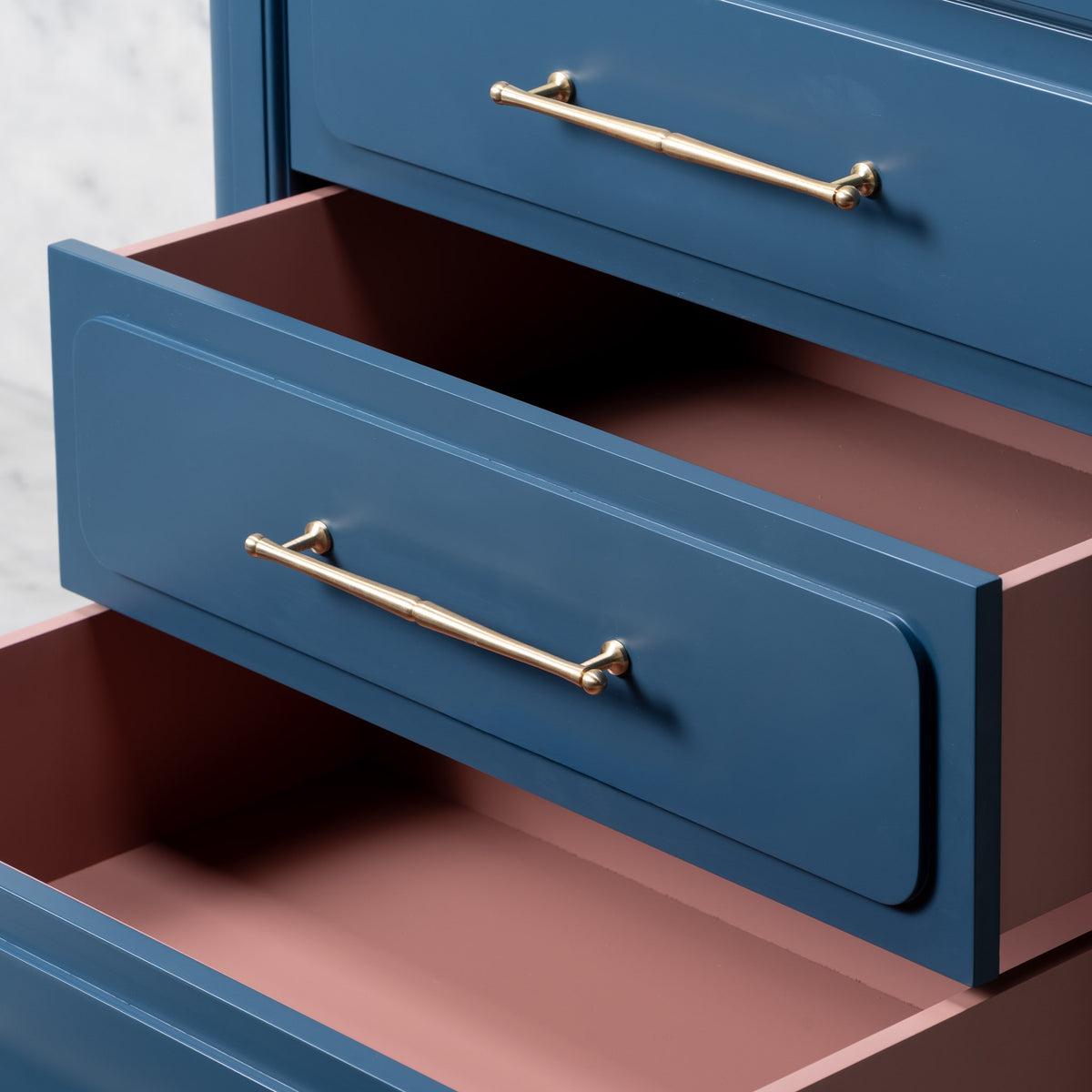 Providence Painted Bathroom Vanity (Inc. Marble Top, Upstand & Sink) - Rutland London