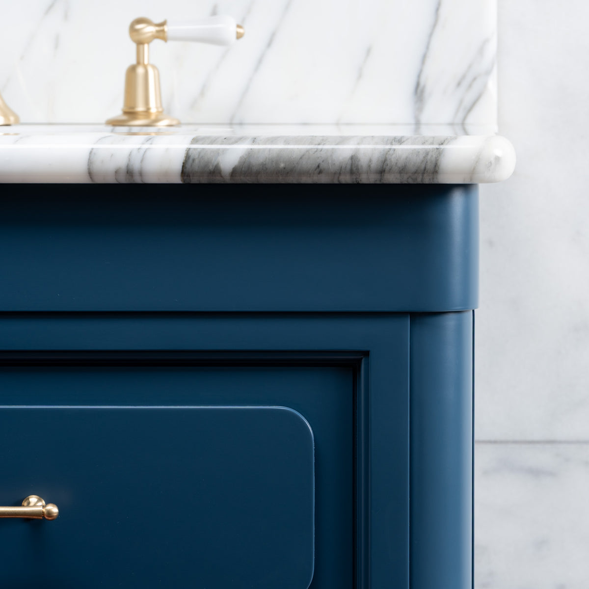 Providence Painted Bathroom Vanity (Inc. Marble Top, Upstand & Sink) - Rutland London