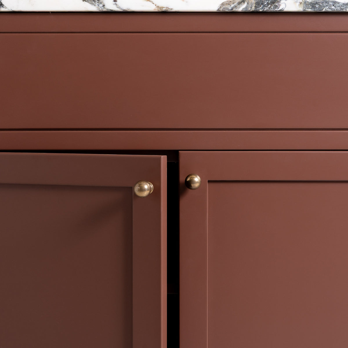 Onslow Painted Bathroom Vanity (Inc. Marble Top, Upstand & Sink) - Rutland London (USA)