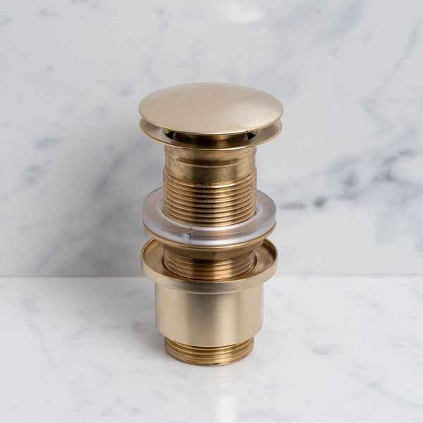 Albion Unslotted Click Clack Bathroom Sink Drain - Rutland London (USA)