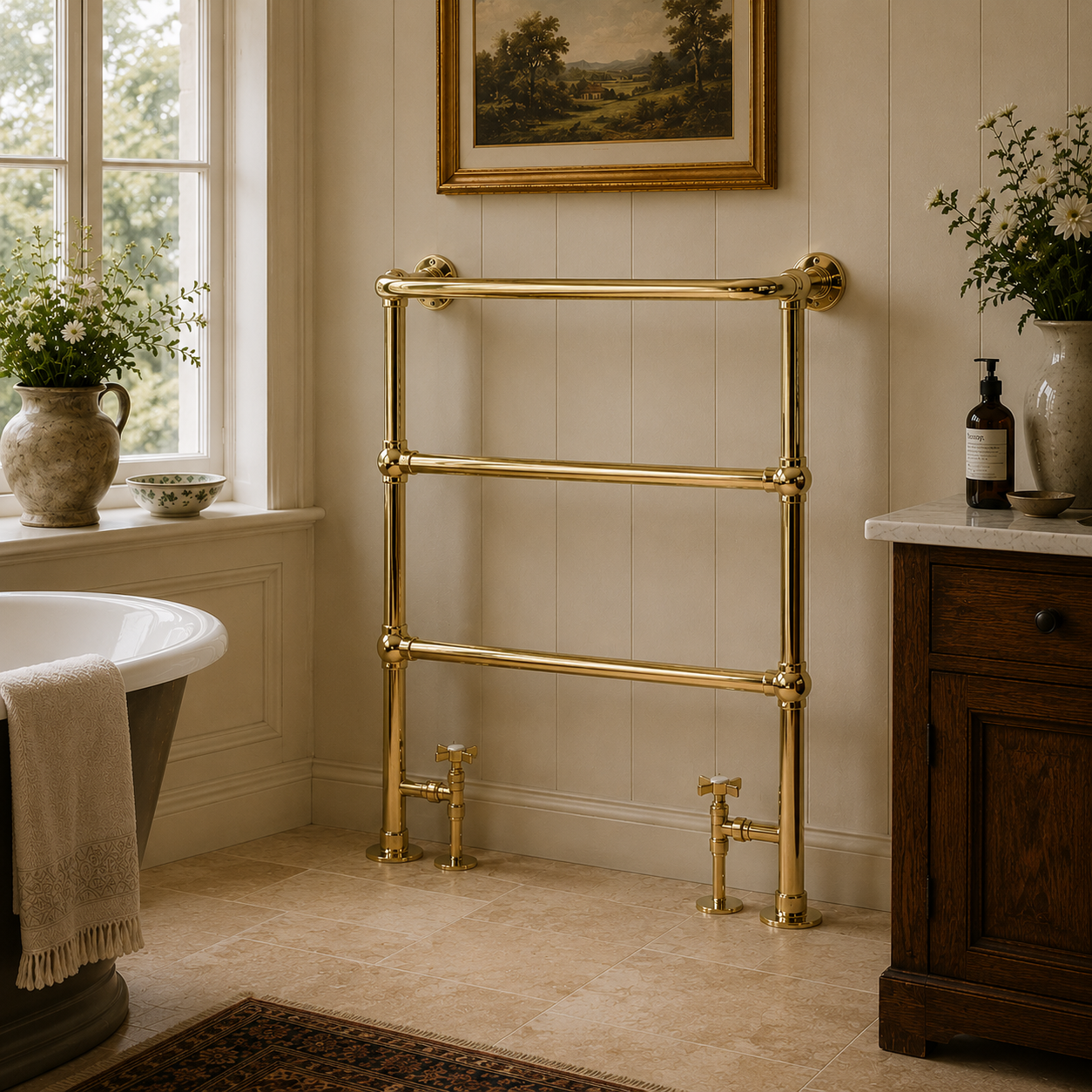 Arbour Heated Towel Warmer - Rutland London (USA)