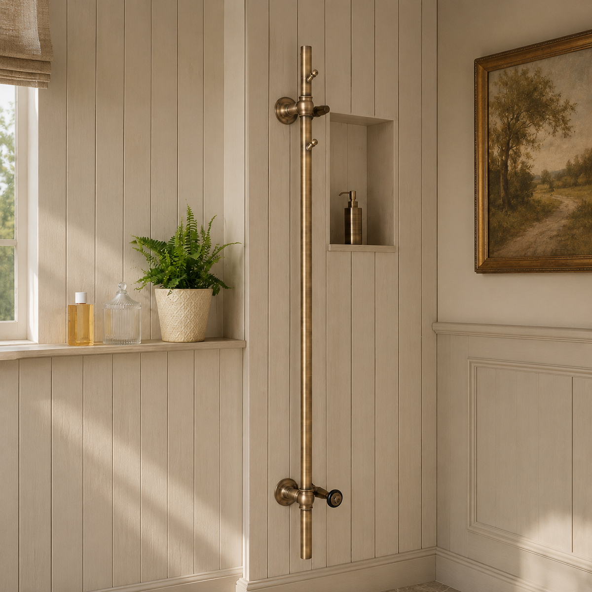 Aubyn Exposed Hot Tree Heated Towel Warmer - Rutland London (USA)