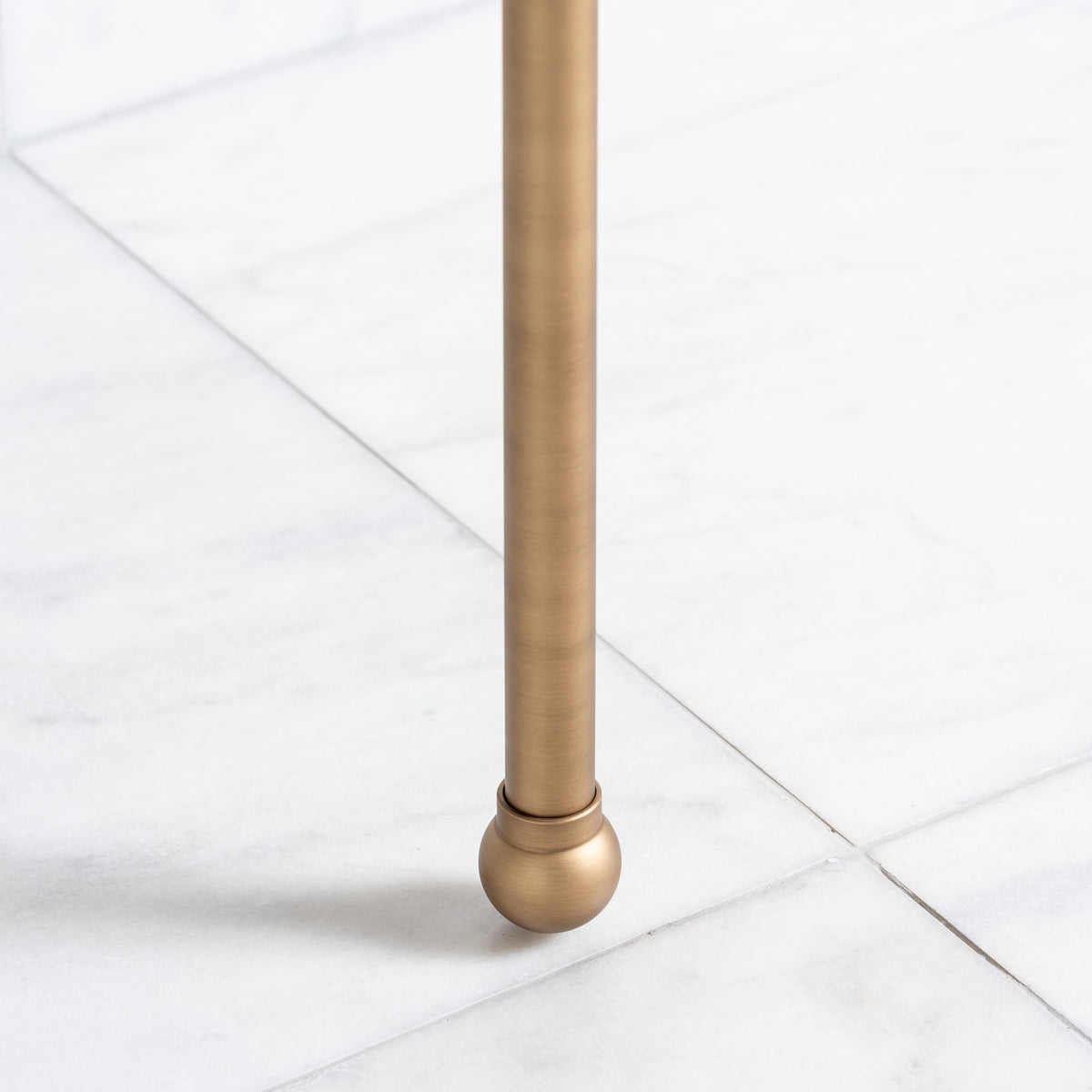 Bloomsbury Double Brass Console Bathroom Sink (Inc. Marble Top, Upstand & Sinks) - Rutland London (USA)