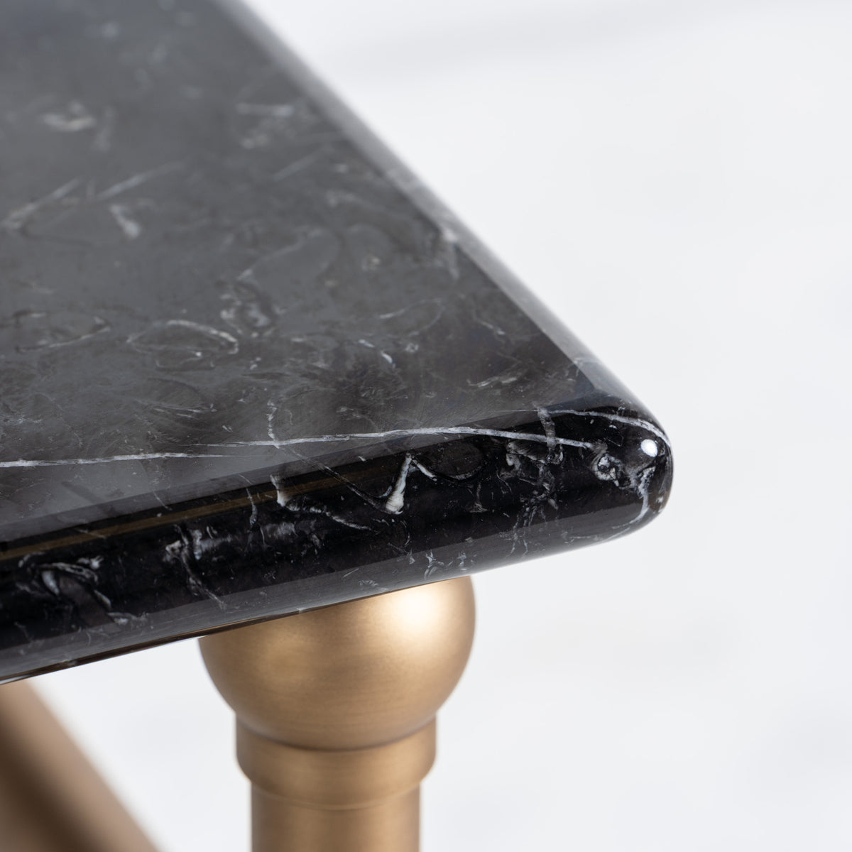 Bloomsbury Double Brass Console Bathroom Sink (Inc. Marble Top, Upstand & Sinks) - Rutland London (USA)