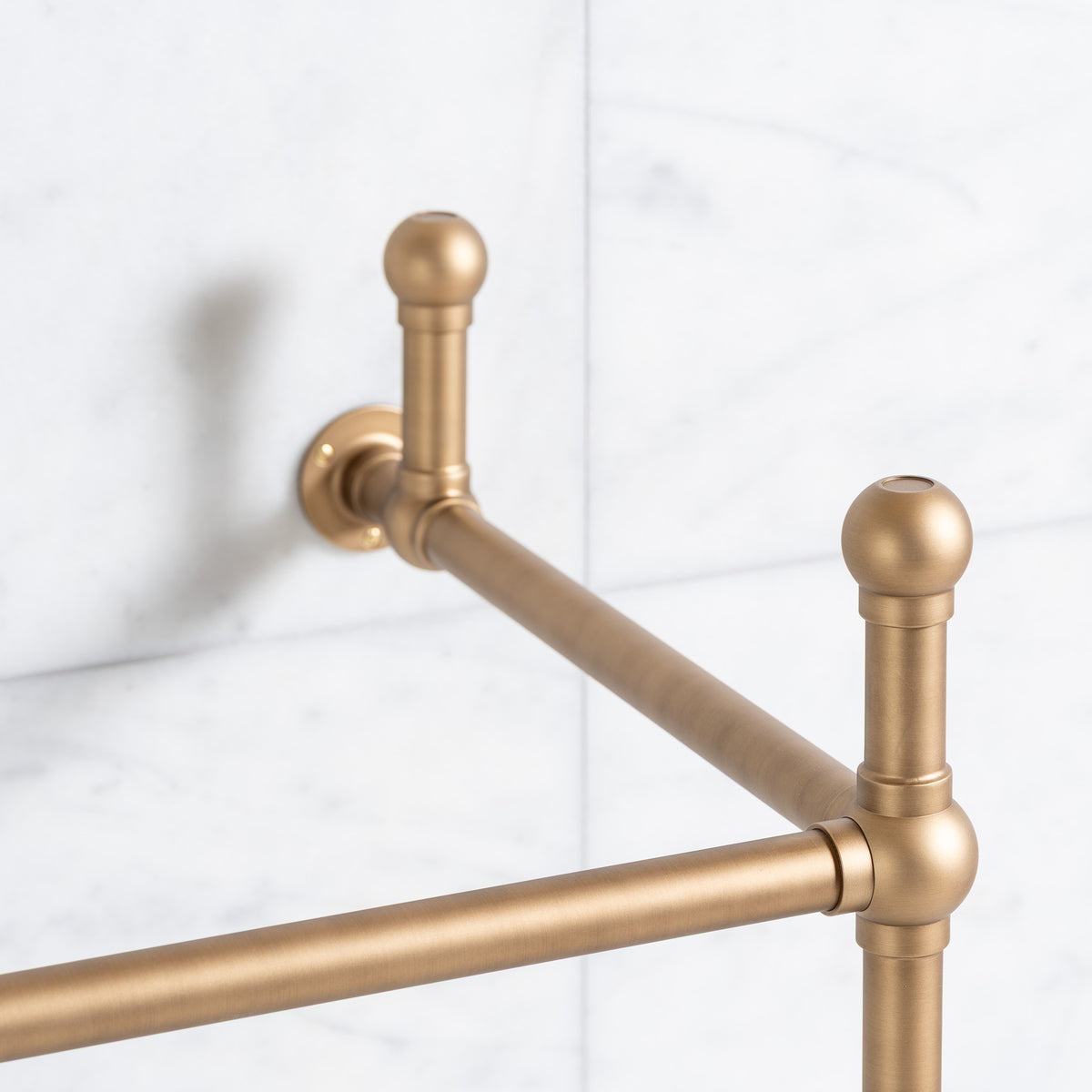 Bloomsbury Double Brass Console Sink Legs (Legs Only - No Top, Upstand or Sinks) - Rutland London (USA)