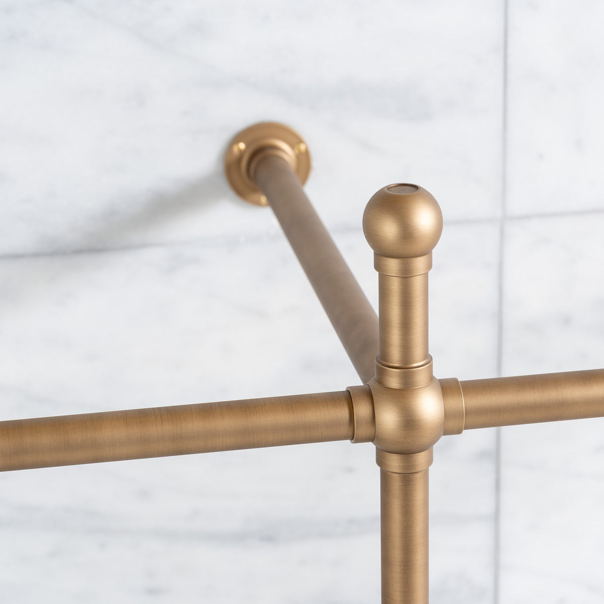 Bloomsbury Double Brass Console Sink Legs (Legs Only - No Top, Upstand or Sinks) - Rutland London (USA)