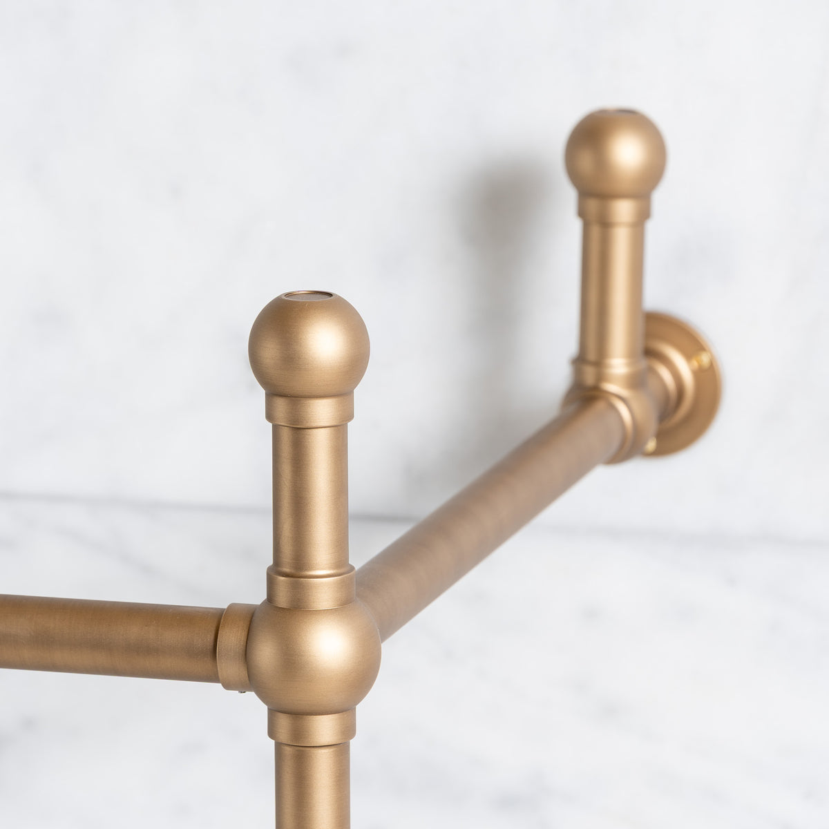 Bloomsbury Double Brass Console Sink Legs (Legs Only - No Top, Upstand or Sinks) - Rutland London (USA)