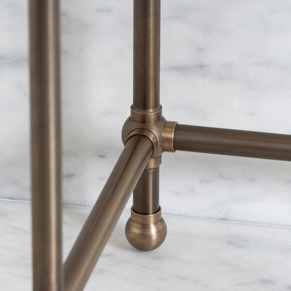 Regent Double Brass Console Sink Legs (Legs Only - No Top, Upstand or Sinks) - Rutland London (USA)