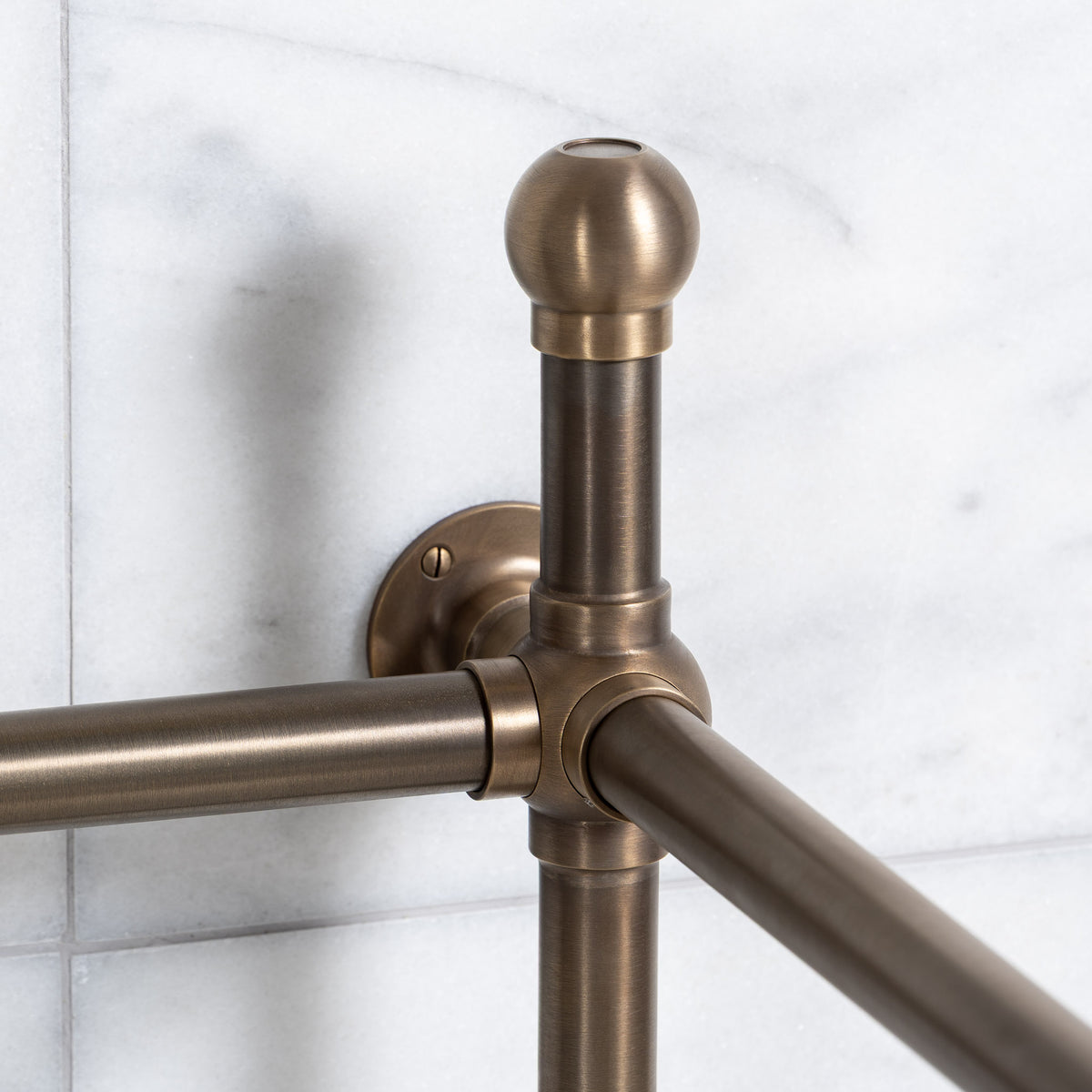 Regent Double Brass Console Sink Legs (Legs Only - No Top, Upstand or Sinks) - Rutland London (USA)