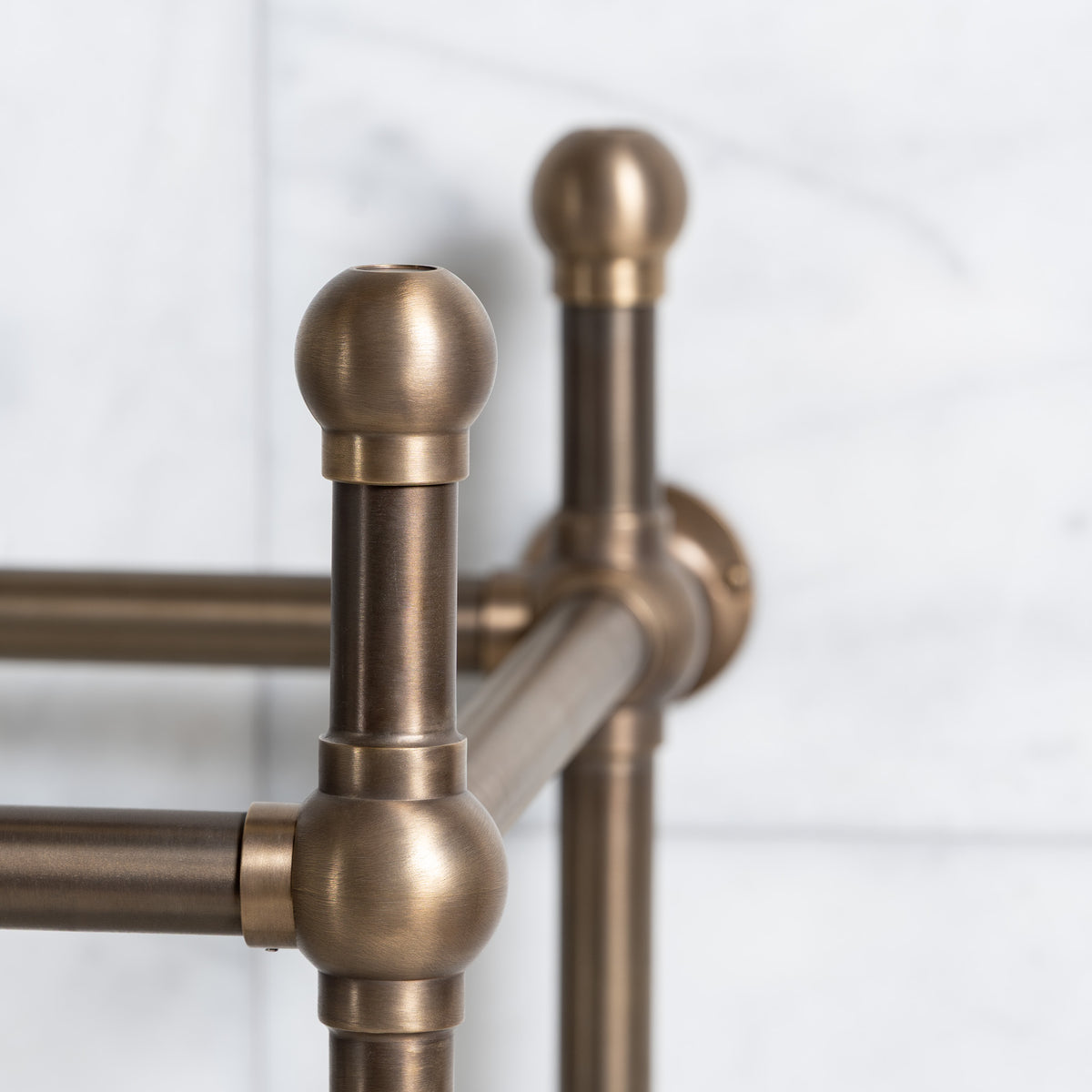 Regent Double Brass Console Sink Legs (Legs Only - No Top, Upstand or Sinks) - Rutland London (USA)