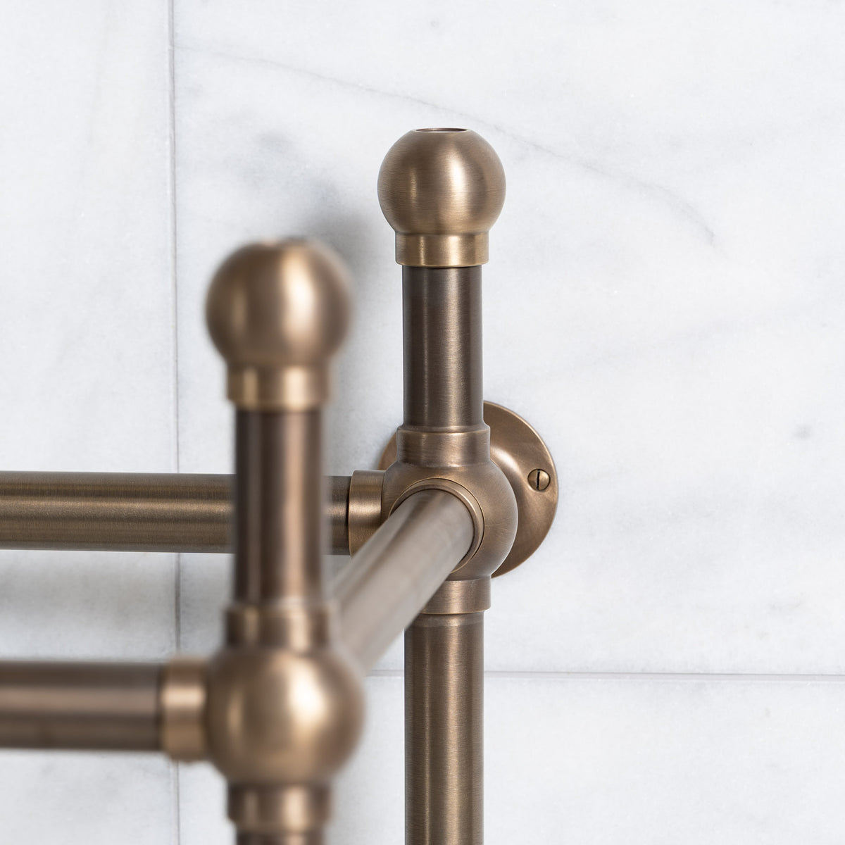 Regent Double Brass Console Sink Legs (Legs Only - No Top, Upstand or Sinks) - Rutland London (USA)