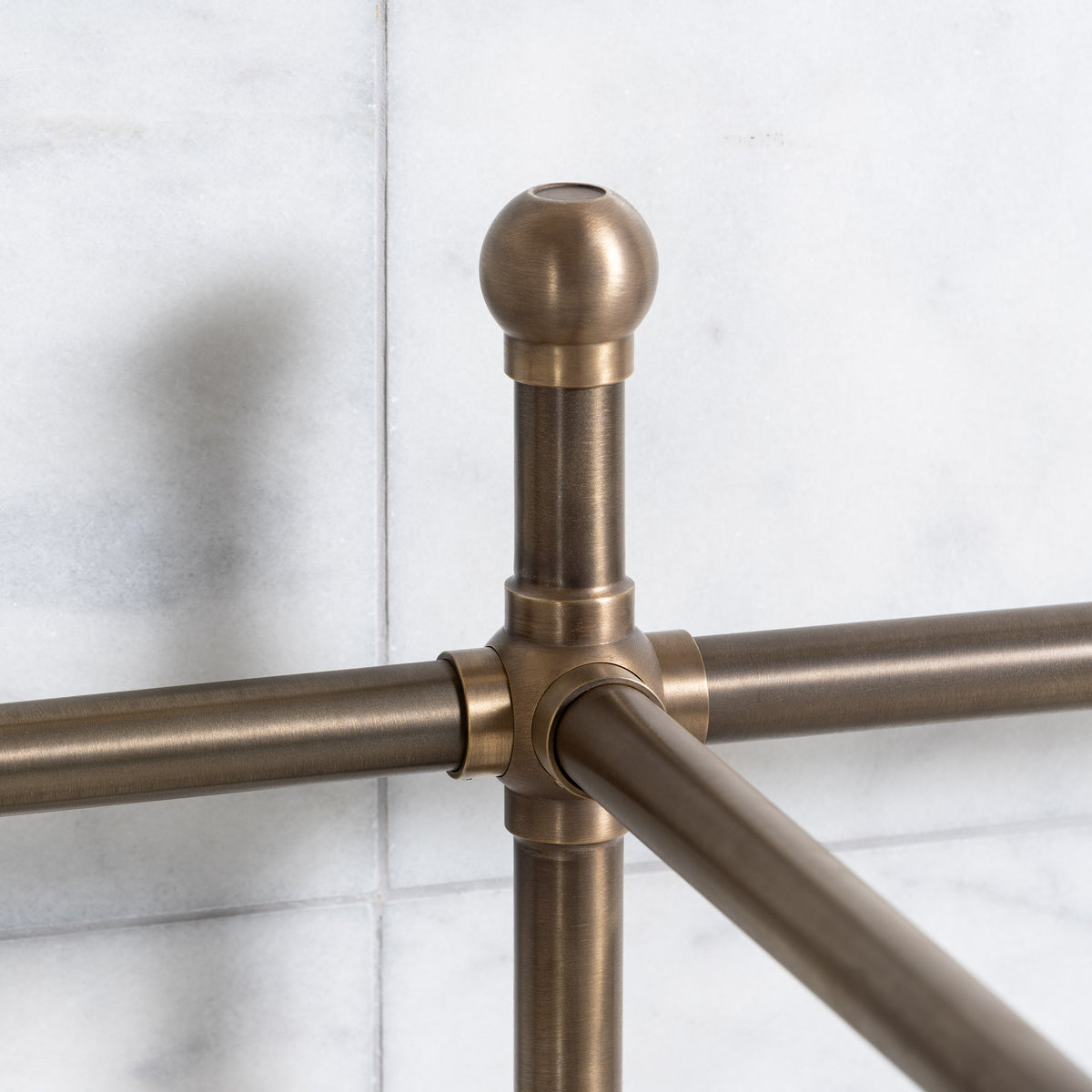 Regent Double Brass Console Sink Legs (Legs Only - No Top, Upstand or Sinks) - Rutland London (USA)