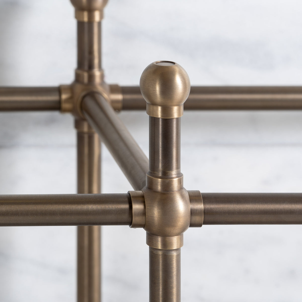 Westminster Double Brass Console Sink Legs (Legs Only - No Top, Upstand or Sinks) - Rutland London (USA)