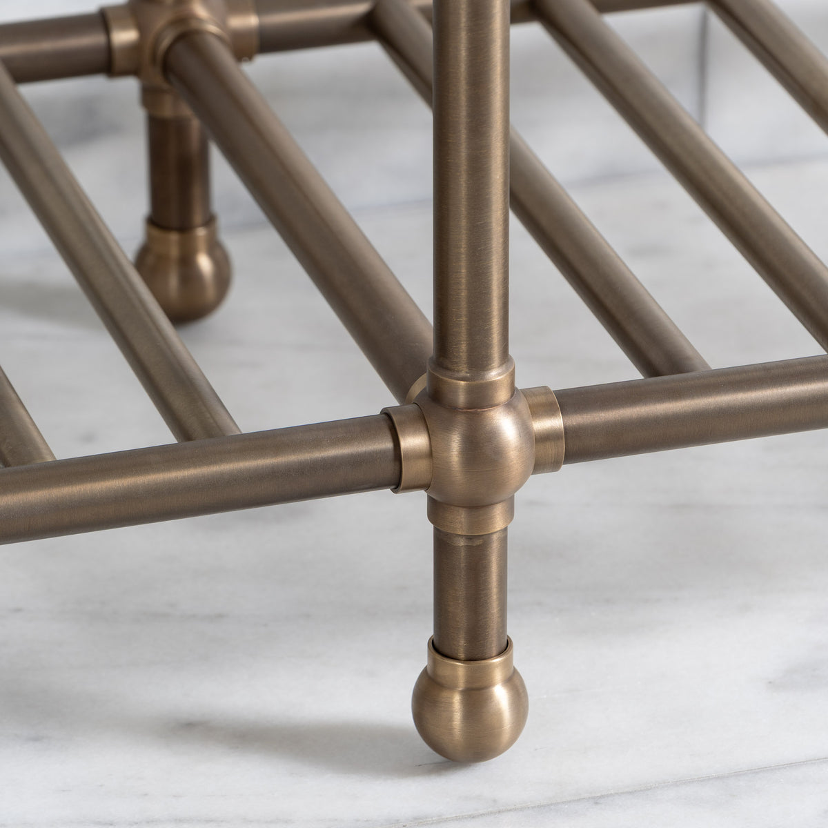 Westminster Double Brass Console Sink Legs (Legs Only - No Top, Upstand or Sinks) - Rutland London (USA)