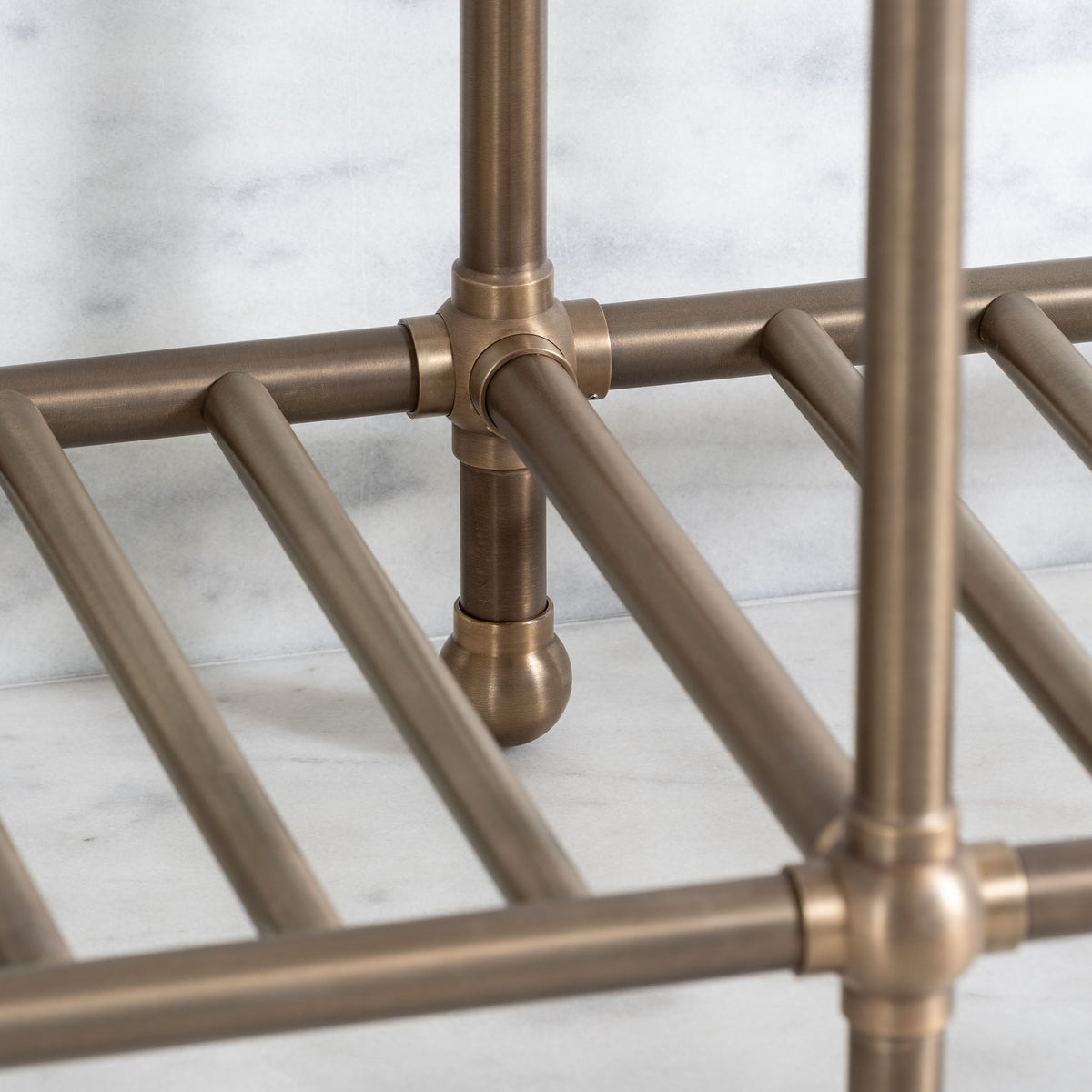 Westminster Double Brass Console Sink Legs (Legs Only - No Top, Upstand or Sinks) - Rutland London (USA)