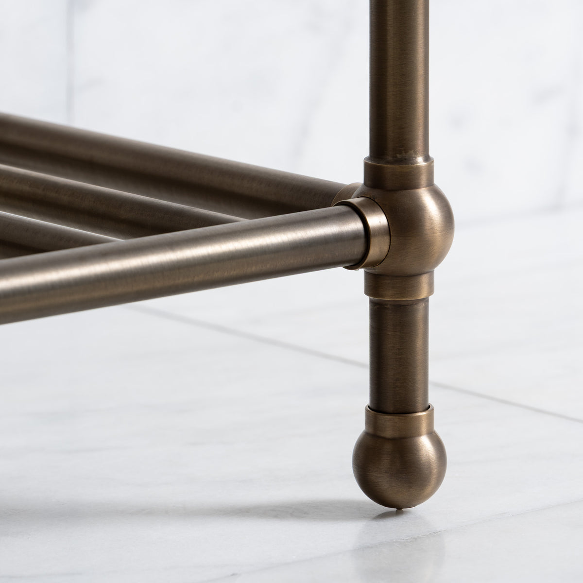 Westminster Double Brass Console Sink Legs (Legs Only - No Top, Upstand or Sinks) - Rutland London (USA)