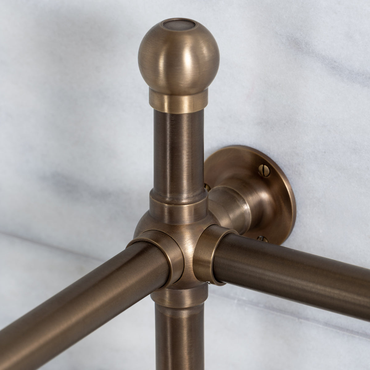 Westminster Double Brass Console Sink Legs (Legs Only - No Top, Upstand or Sinks) - Rutland London (USA)