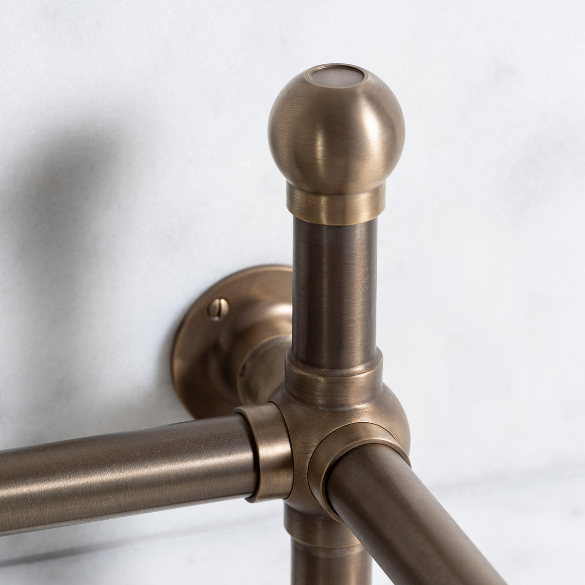 Westminster Double Brass Console Sink Legs (Legs Only - No Top, Upstand or Sinks) - Rutland London (USA)