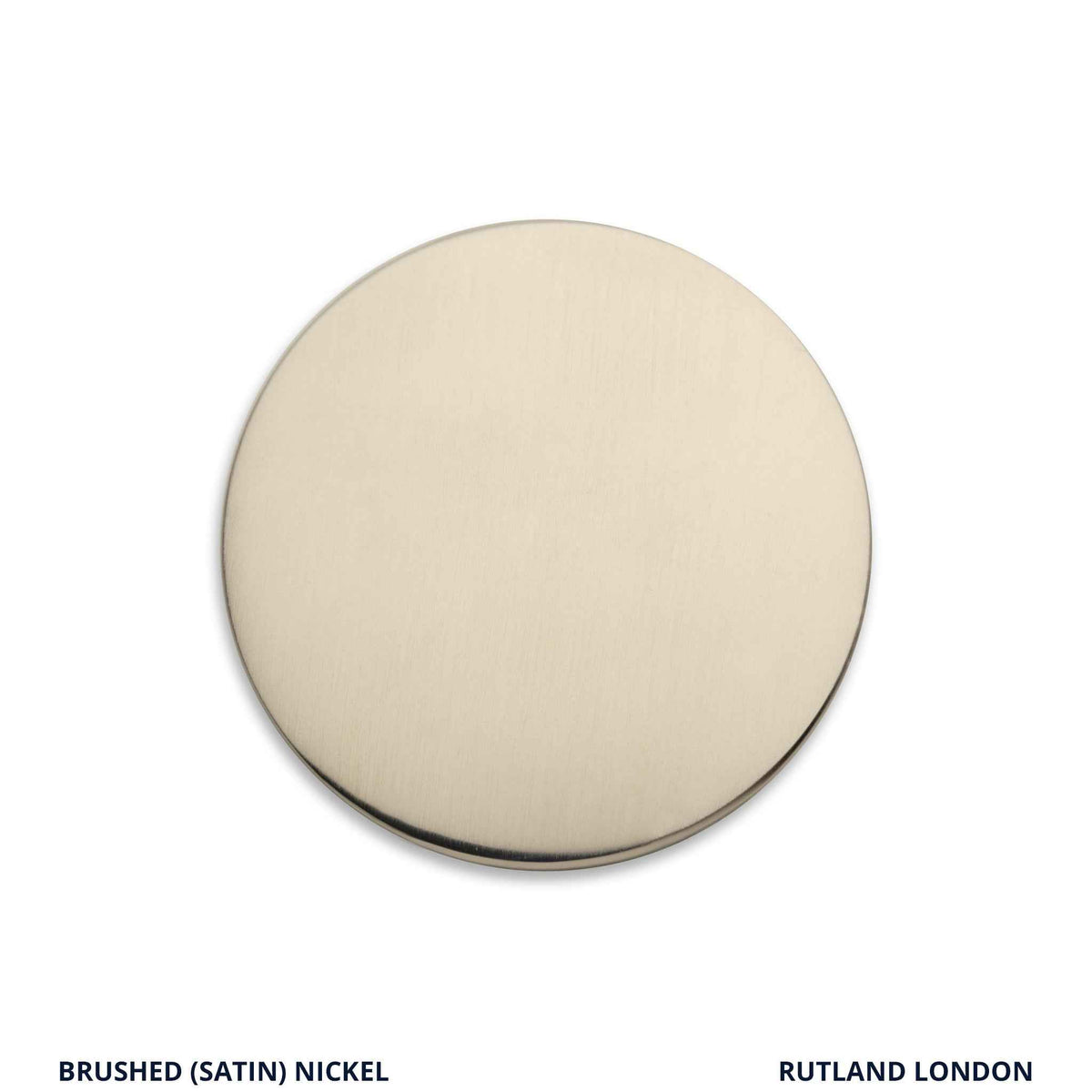Brushed (Satin) Nickel finish swatch - Rutland London (USA)
