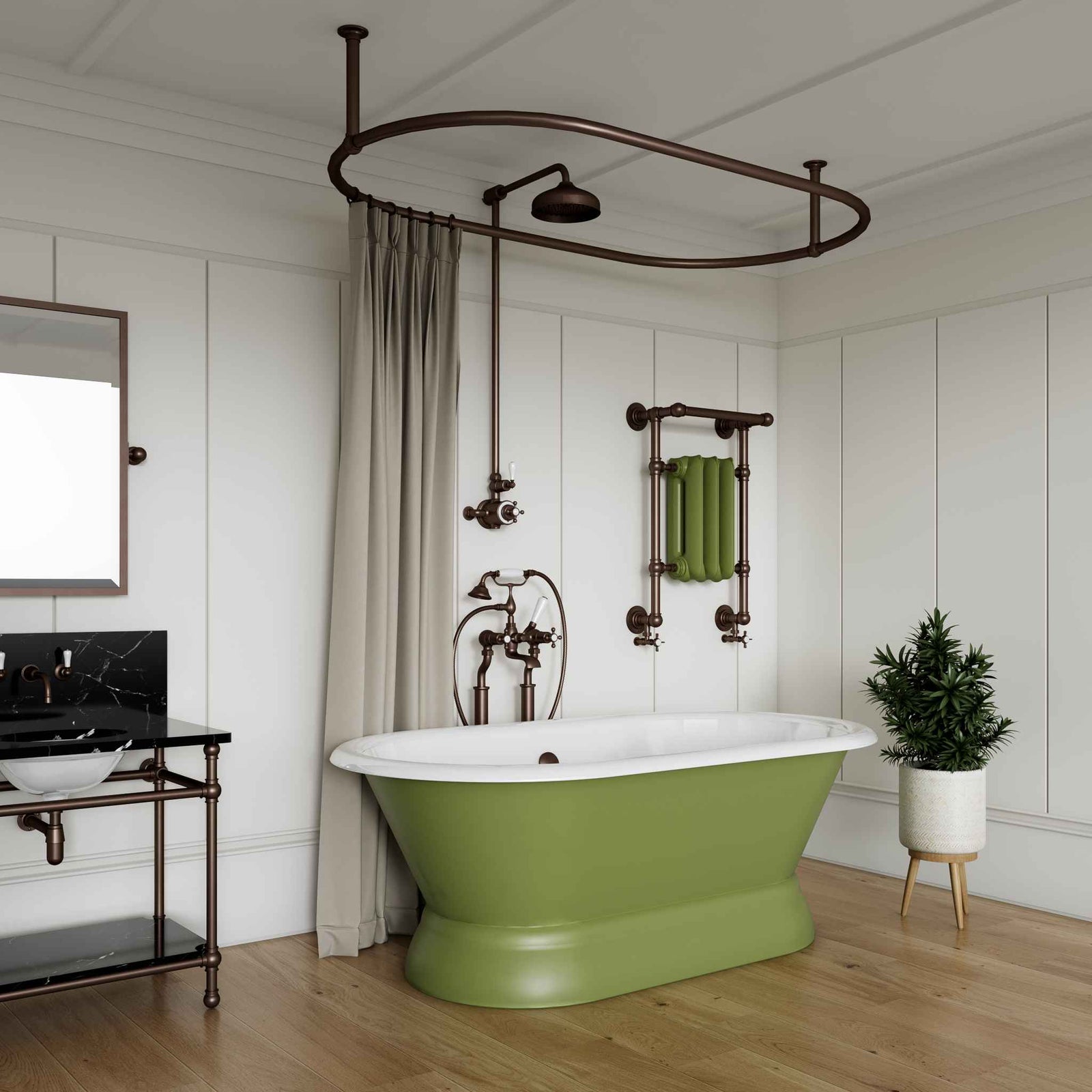 Piccadilly Shower Curtain Rod - Rutland London (USA)