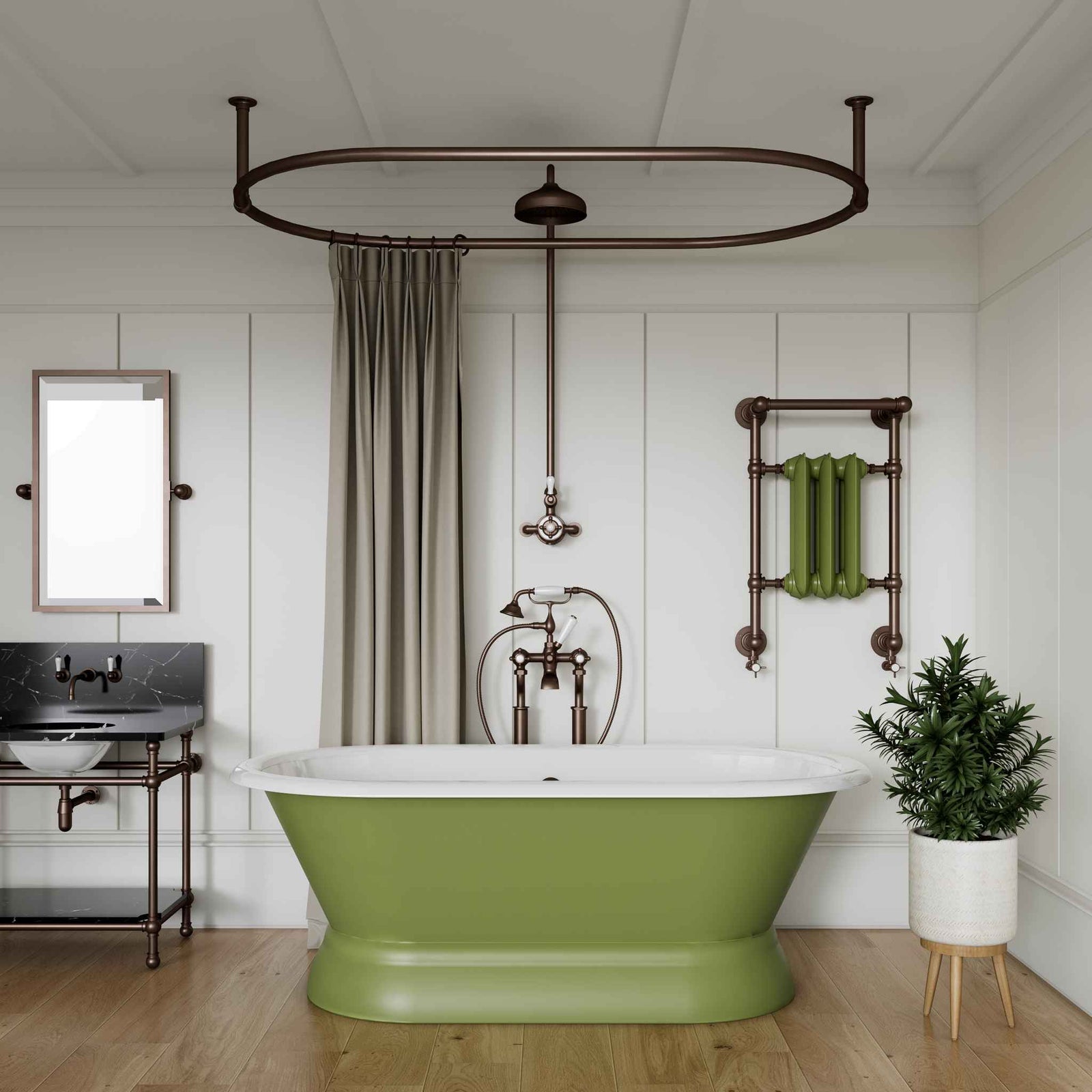 Piccadilly Shower Curtain Rod - Rutland London (USA)