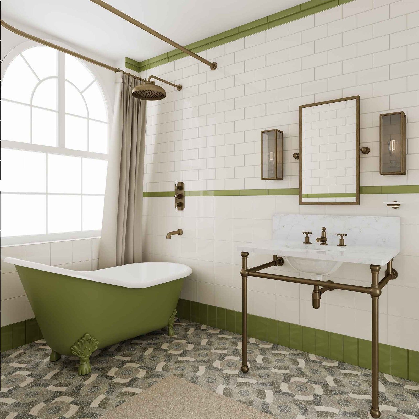 Pembroke Shower Curtain Rod - Rutland London (USA)