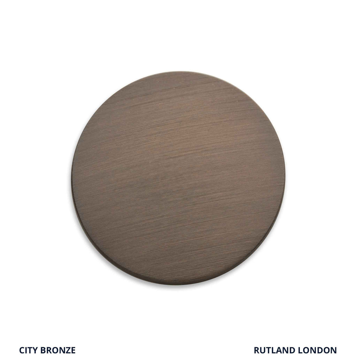 City Bronze finish swatch - Rutland London (USA)