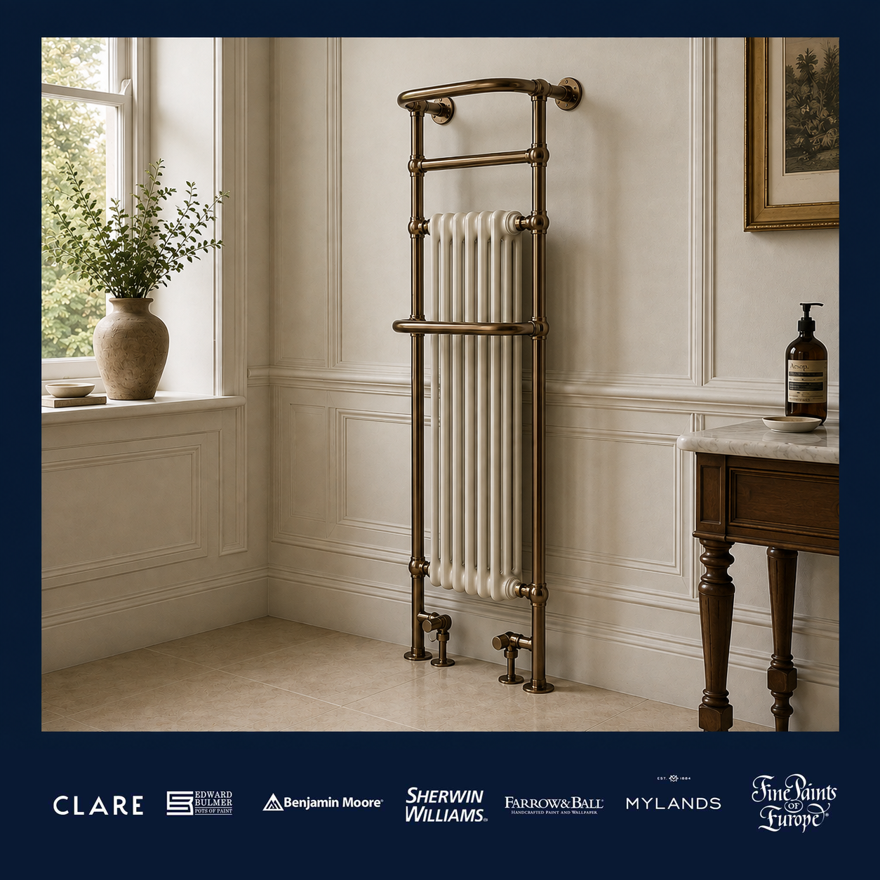 Curzon Heated Towel Warmer- Rutland London (USA)