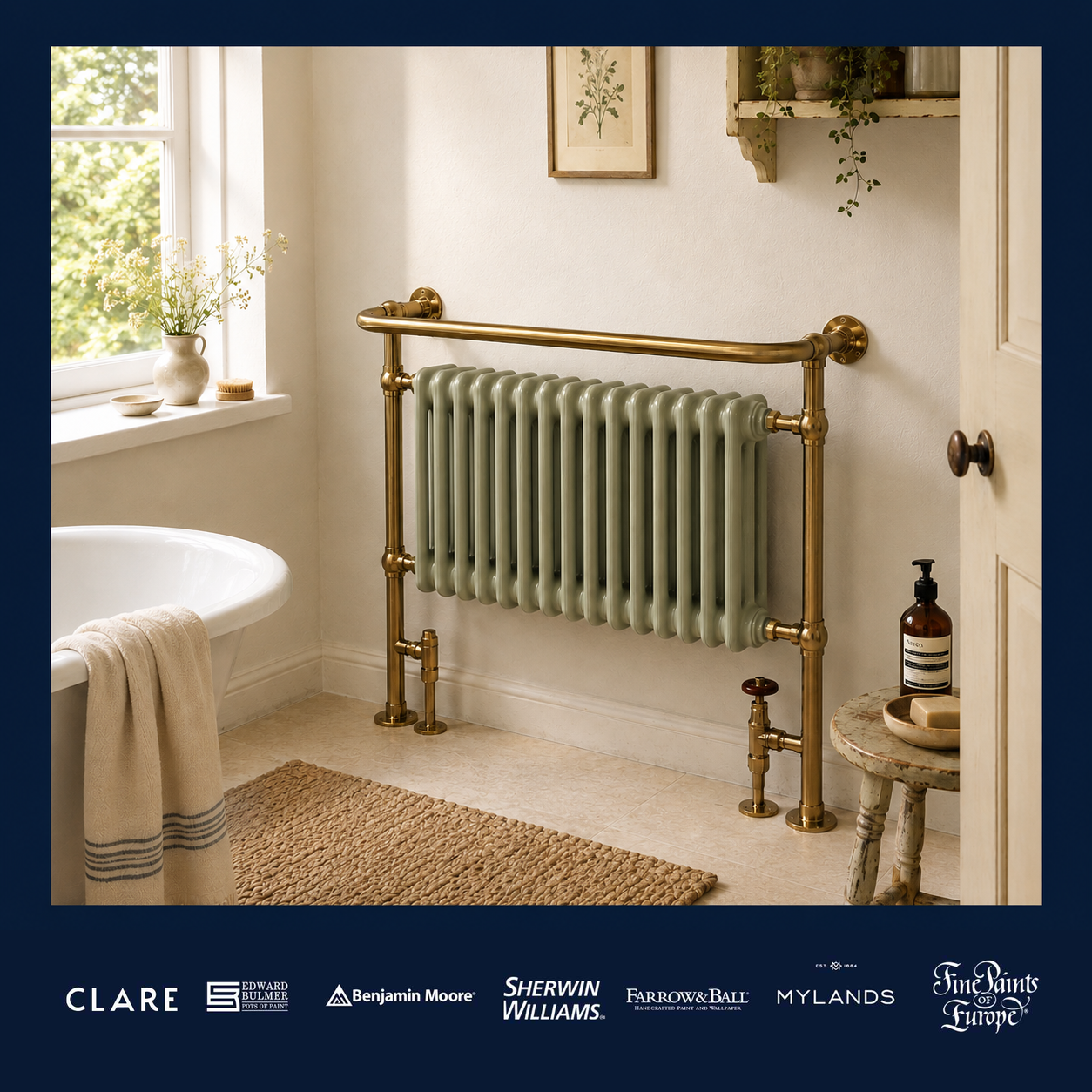 Draycott Heated Towel Warmer - Rutland London (USA)
