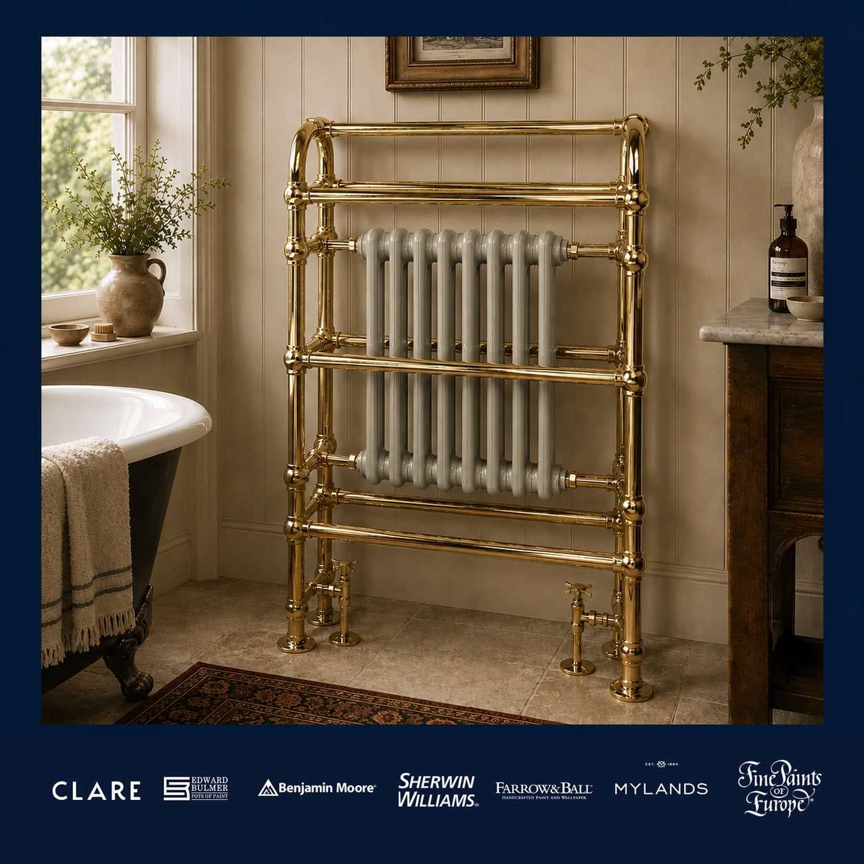 Grosvenor Heated Towel Warmer - Rutland London (USA)