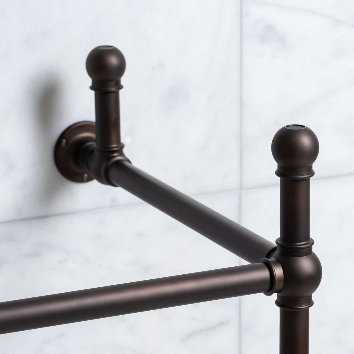 Reliance Double Brass Console Sink Legs (Legs Only - No Top, Upstand or Sinks) - Rutland London (USA)