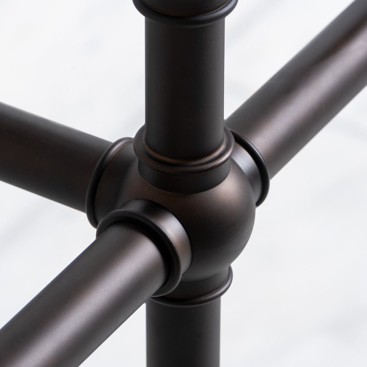 Reliance Double Brass Console Sink Legs (Legs Only - No Top, Upstand or Sinks) - Rutland London (USA)