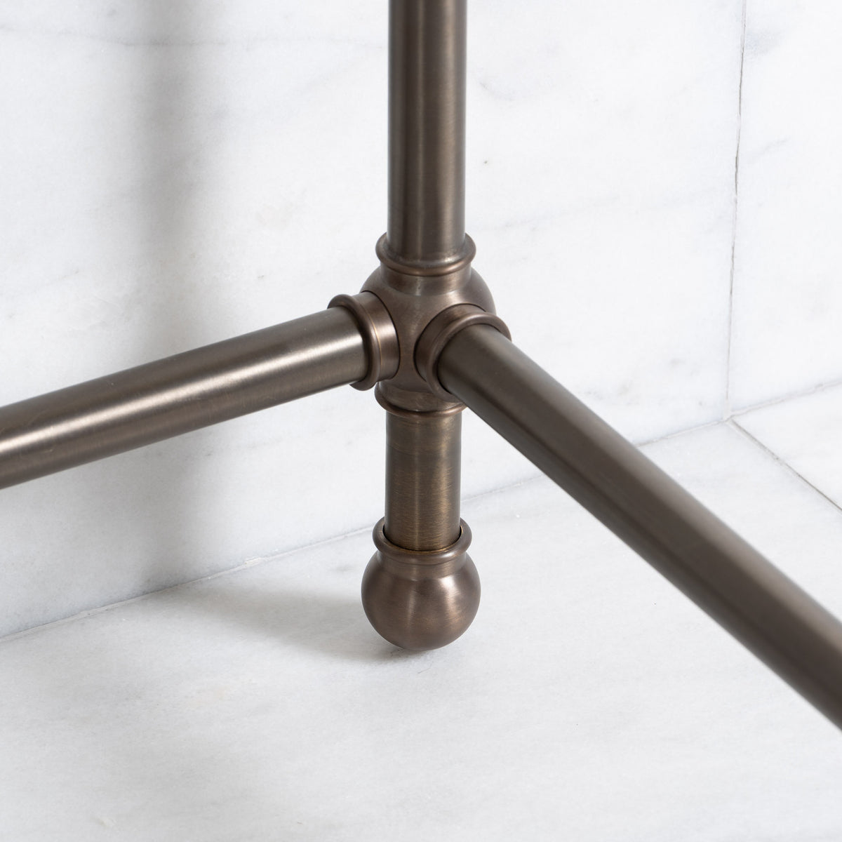 Lloyd Double Brass Console Sink Legs (Legs Only - No Top, Upstand or Sinks) - Rutland London (USA)