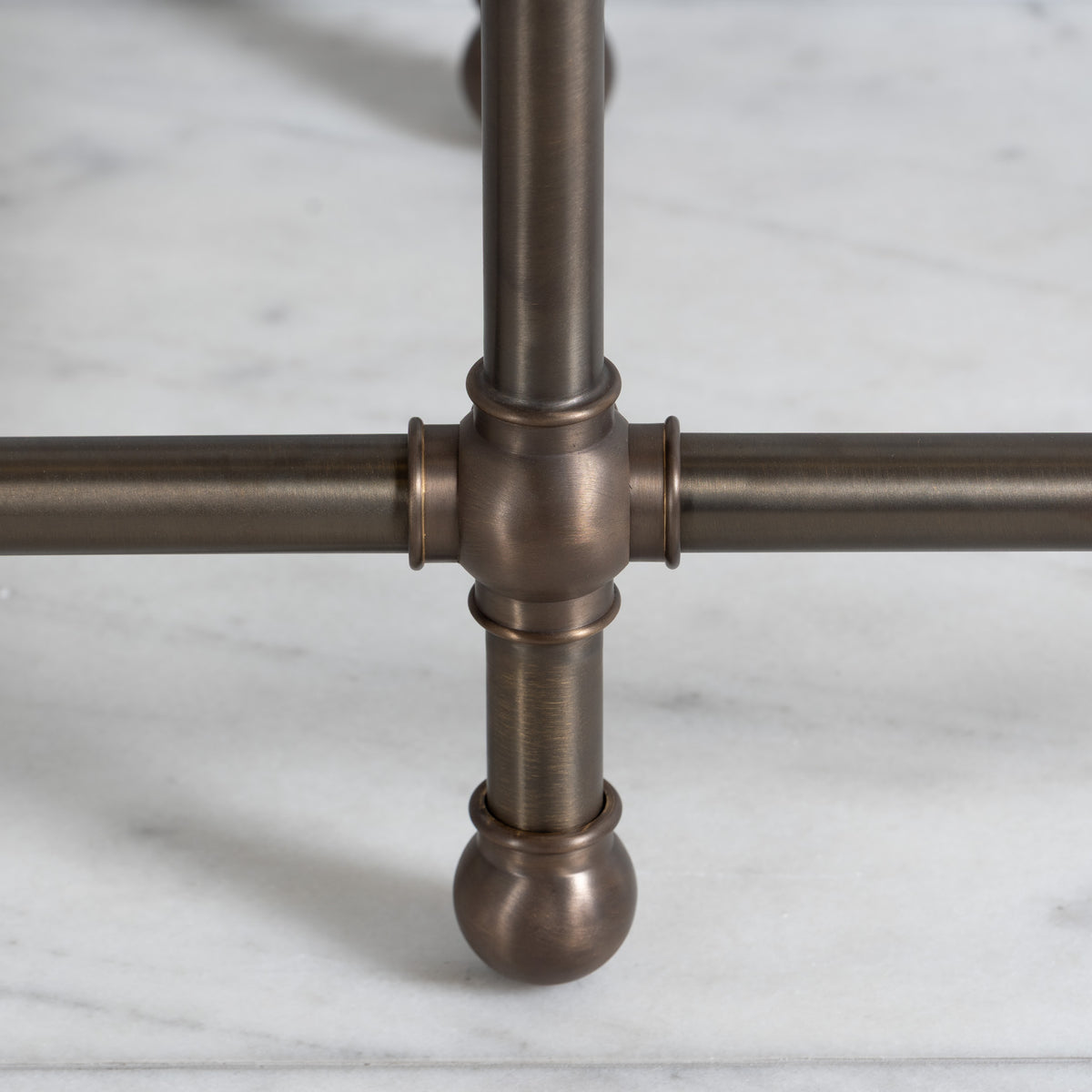 Lloyd Double Brass Console Sink Legs (Legs Only - No Top, Upstand or Sinks) - Rutland London (USA)