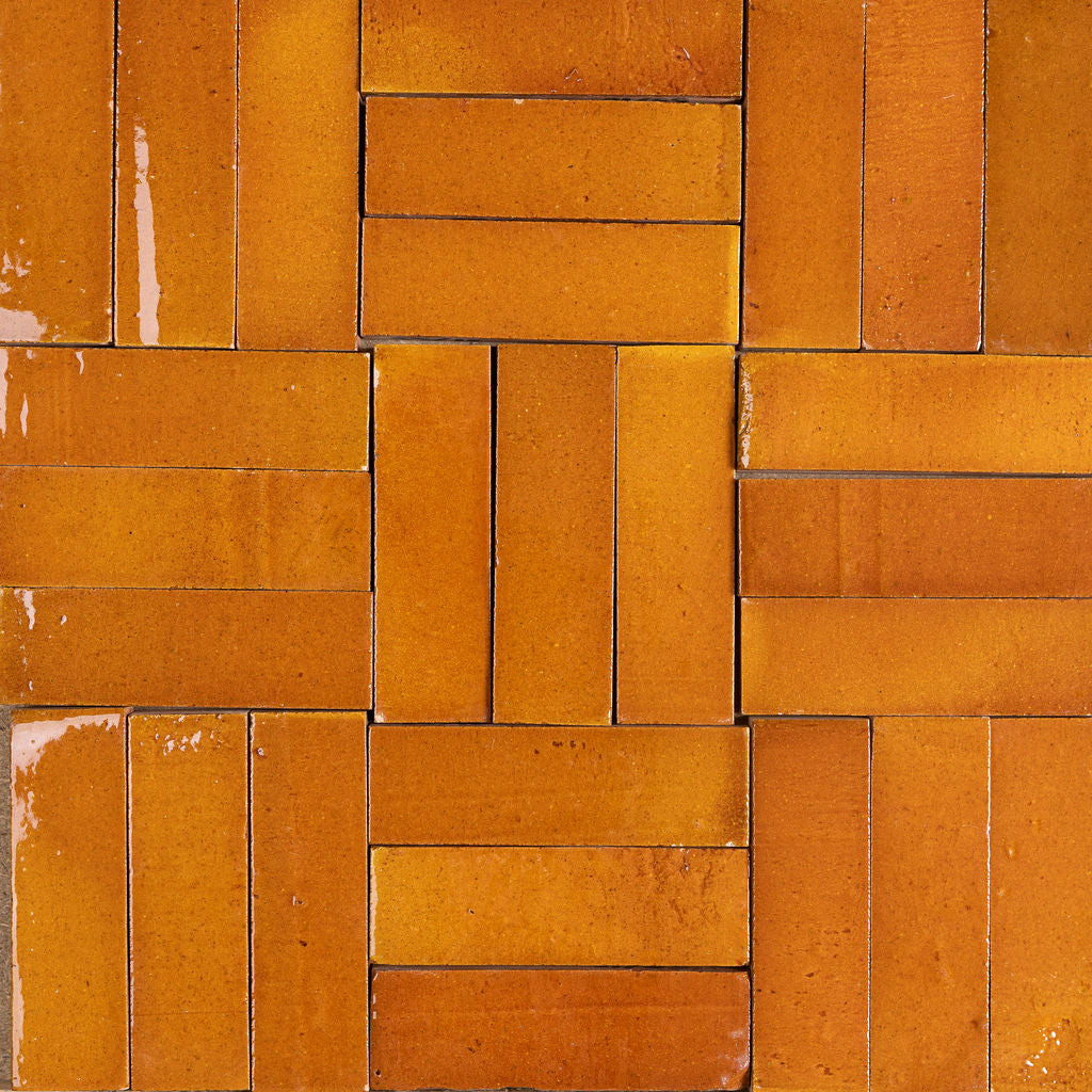 Butterfield Orange Zellige Style Handmade Artisan Wall & Floor Tiles - Rutland London (USA)