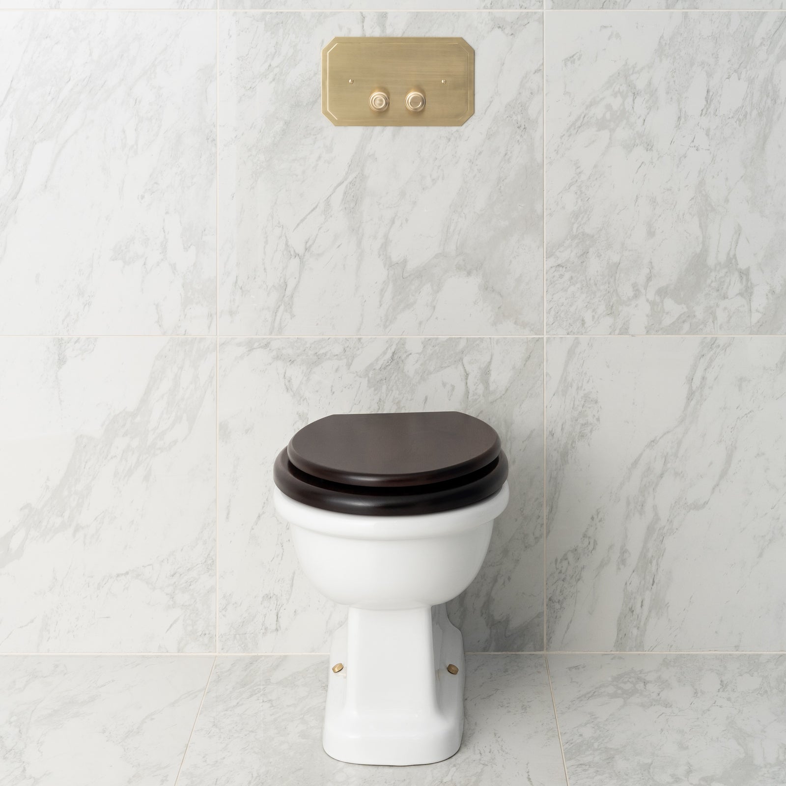 Bartholomew White Back To Wall Toilet Bowl (Seat Sold Separately) - Rutland London (USA)