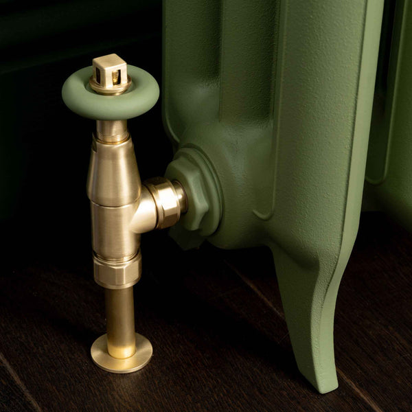Highgrove Colored Handwheel Angled Thermostatic Radiator Valves ...