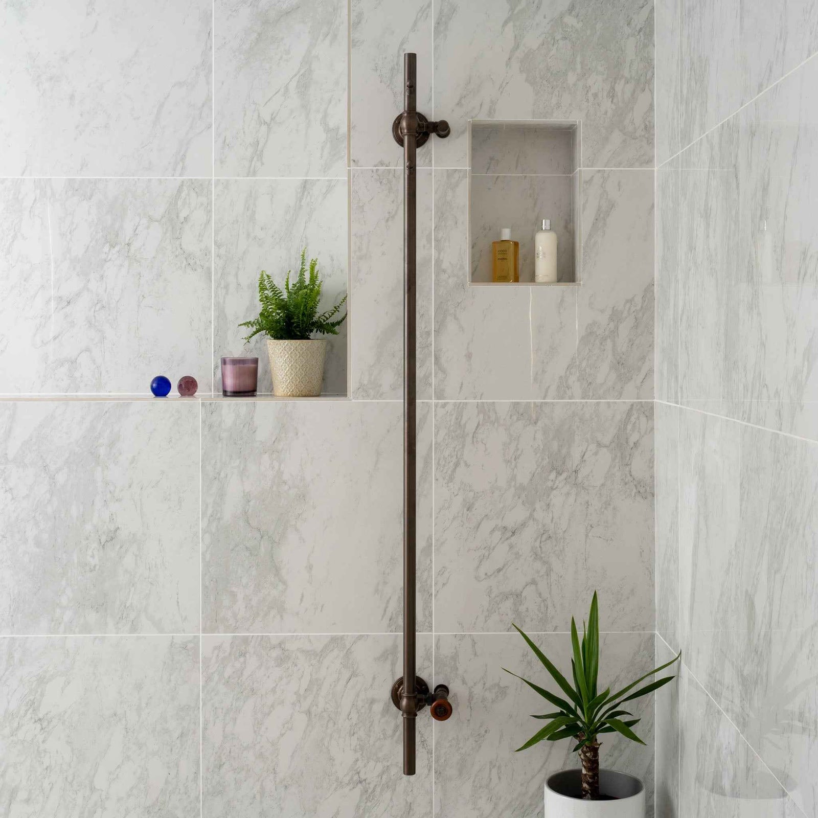 Porchester Exposed Hot Tree Heated Towel Warmer - Rutland London (USA)