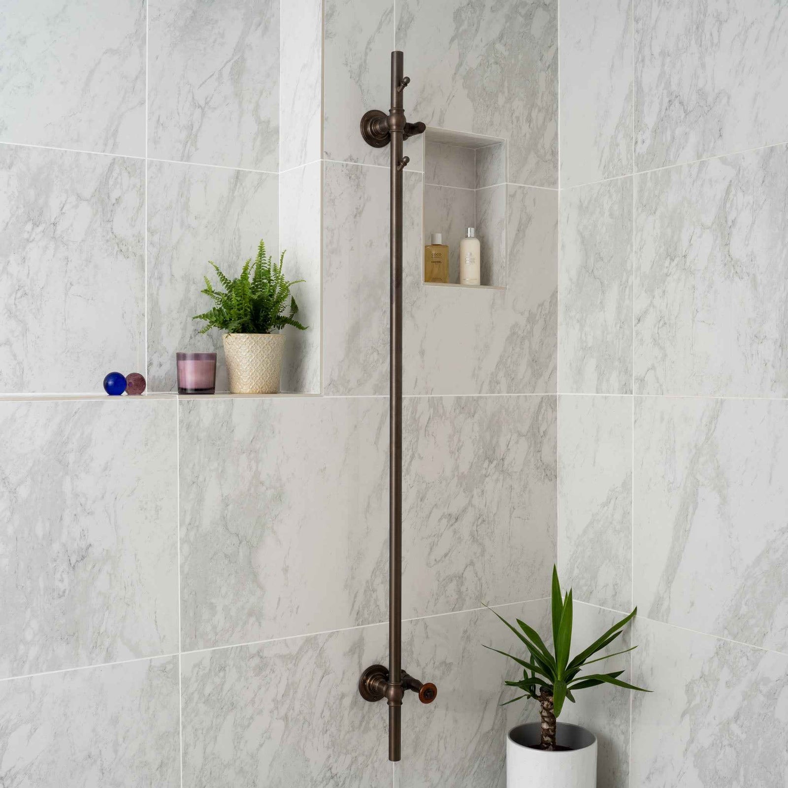 Porchester Exposed Hot Tree Heated Towel Warmer - Rutland London (USA)