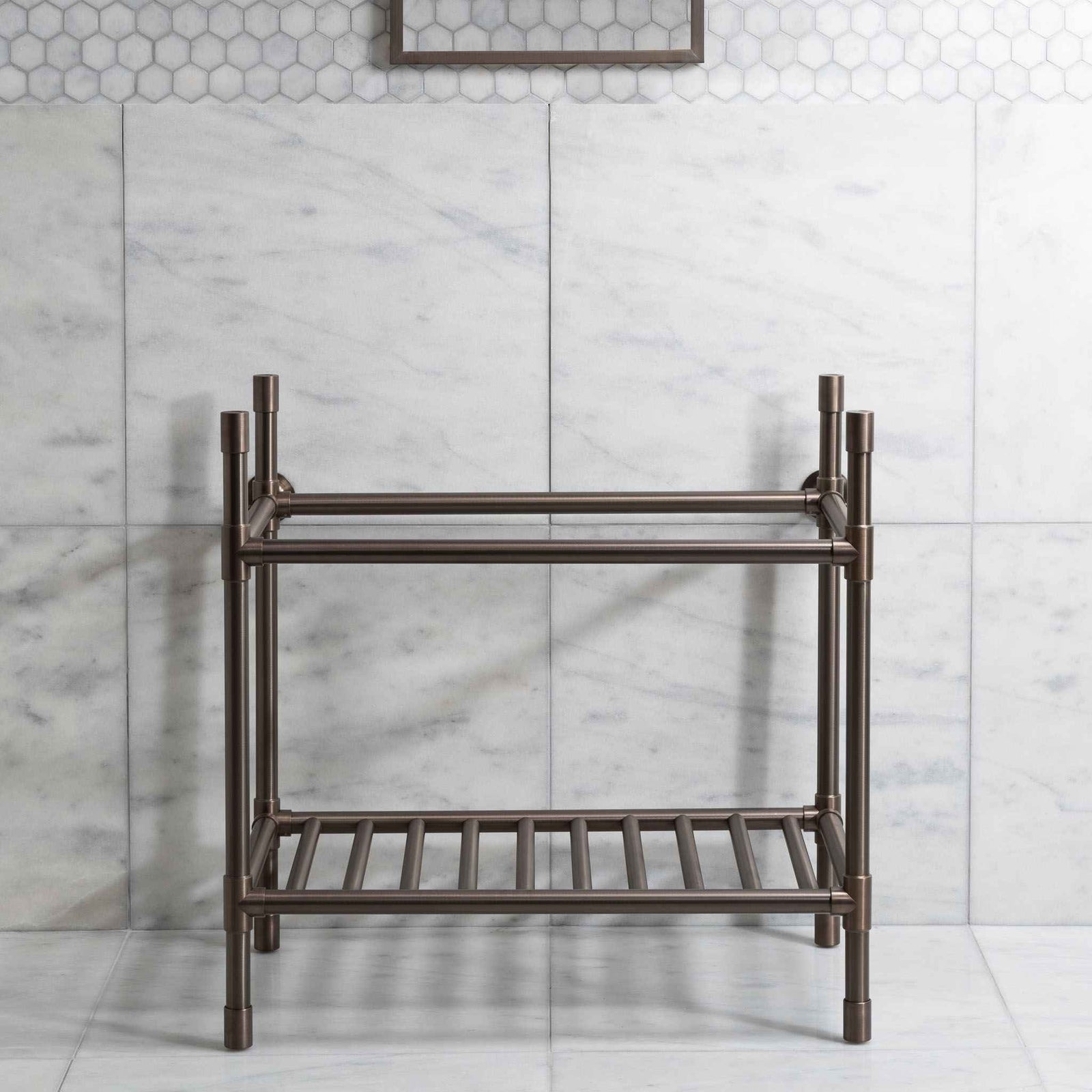 Trinity Single Brass Console Sink Legs (Legs Only - No Top, Upstand or Sink) - Rutland London (USA)