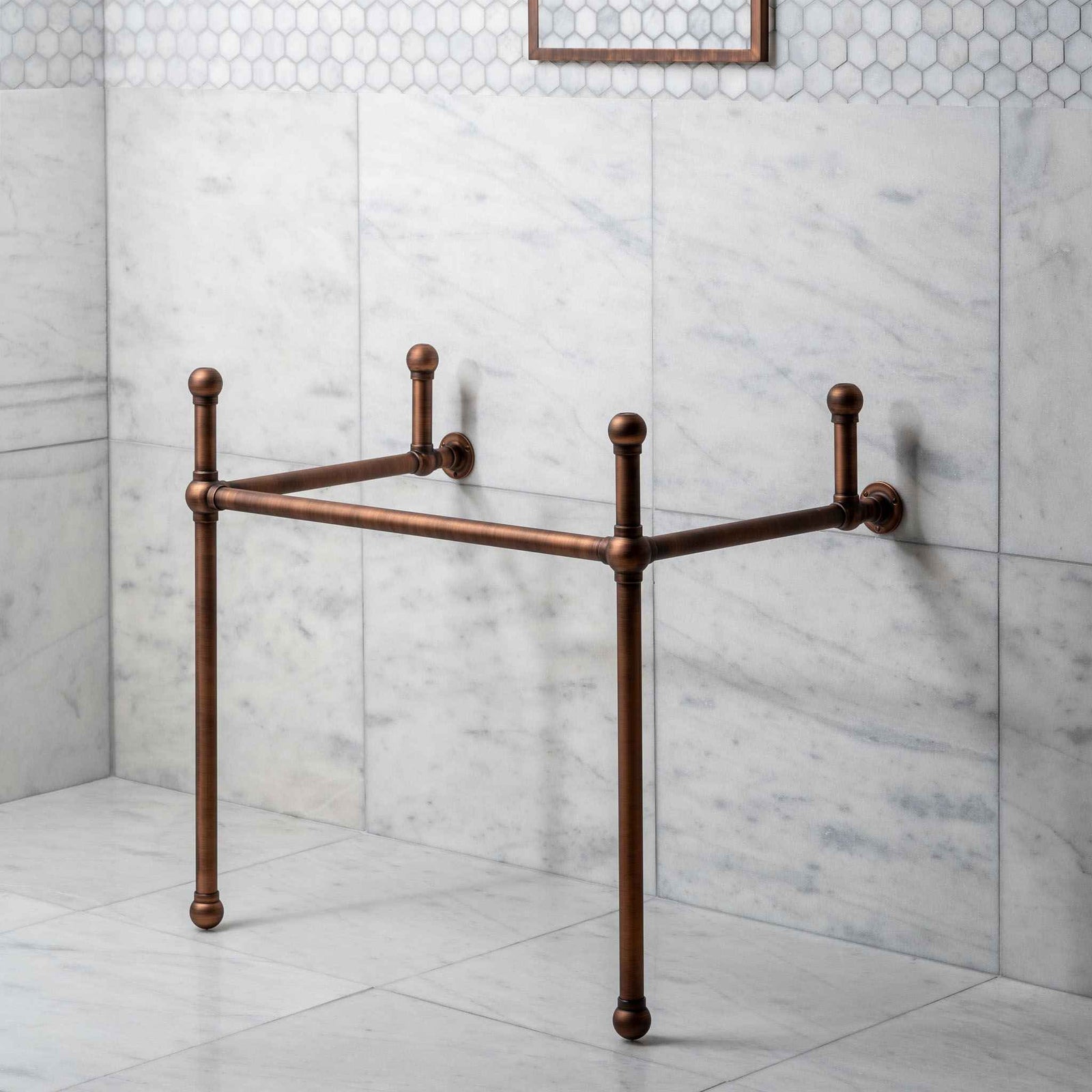 Bloomsbury Single Brass Console Sink Legs (Legs Only - No Top, Upstand or Sink) - Rutland London (USA)