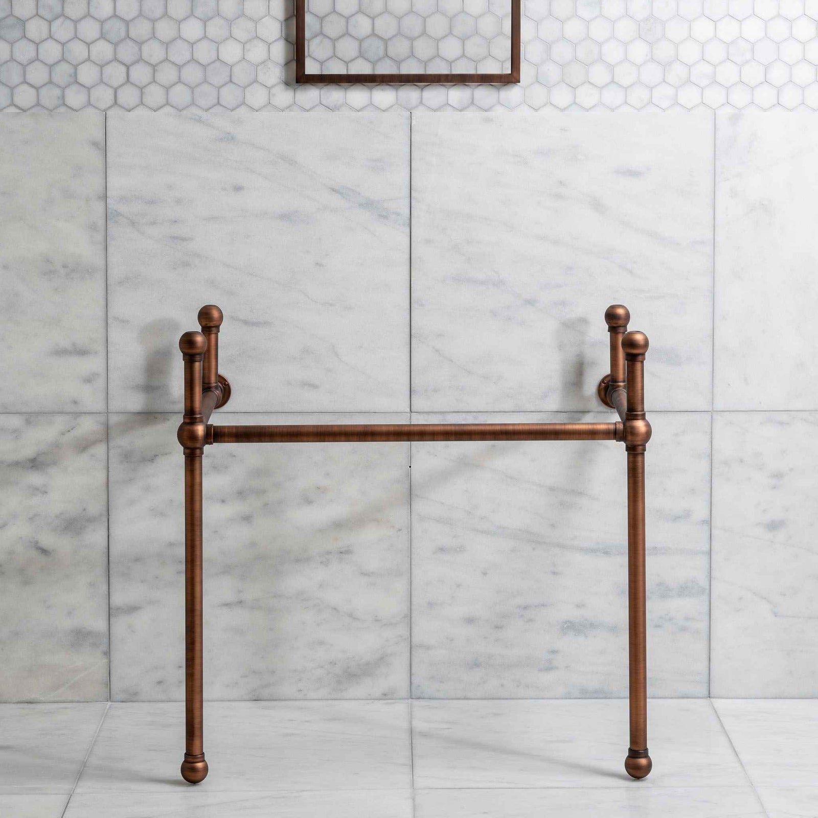 Bloomsbury Single Brass Console Sink Legs (Legs Only - No Top, Upstand or Sink) - Rutland London (USA)