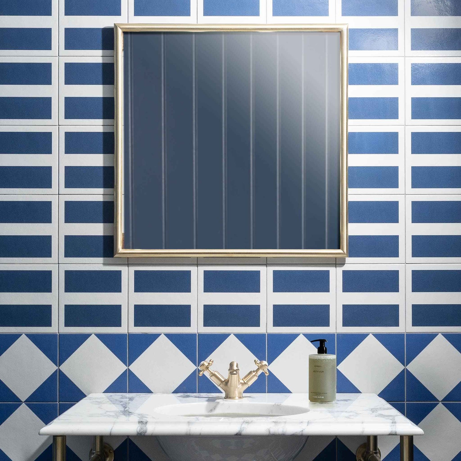 Mortimer Brass Framed Bathroom Mirror - Rutland London (USA)