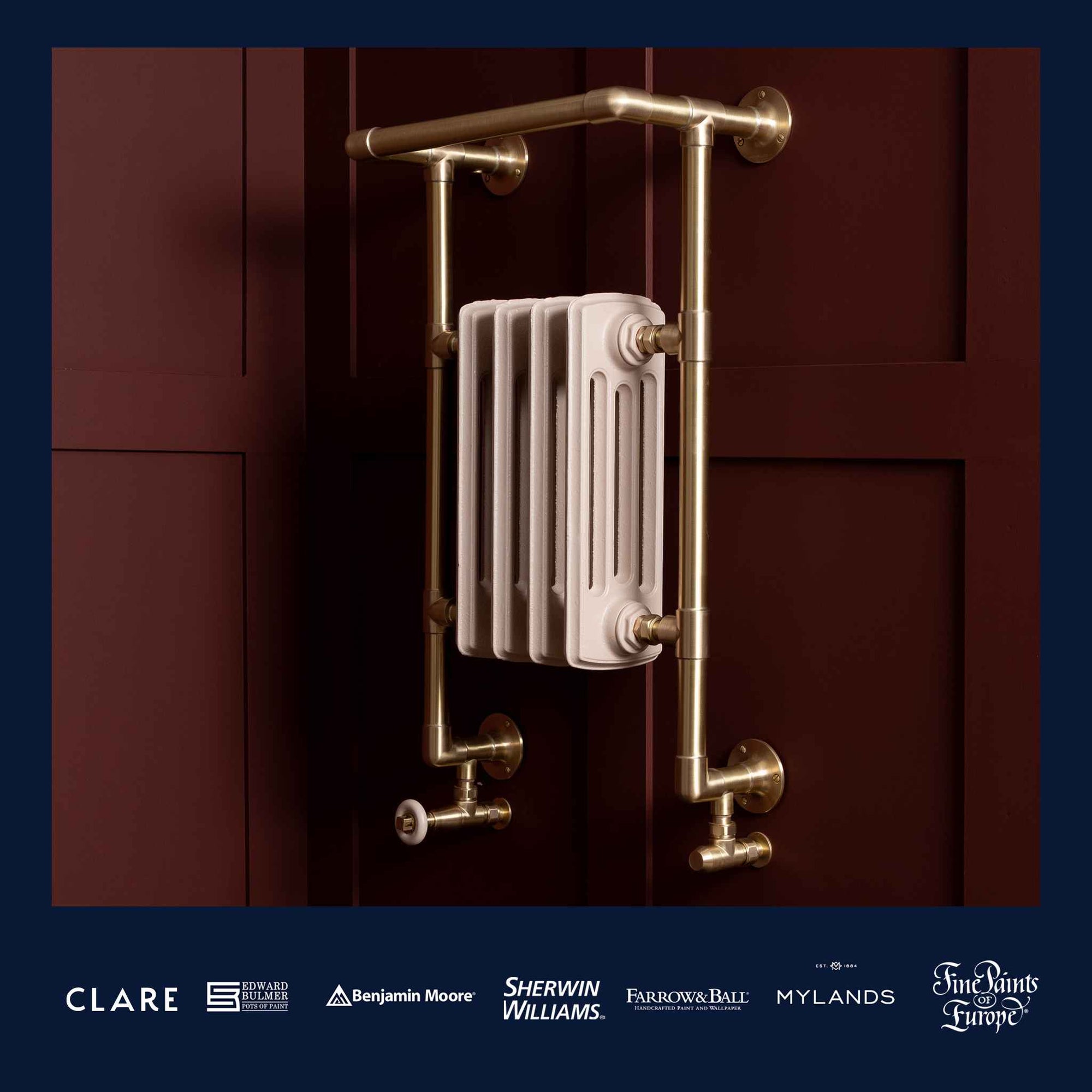 Cleveland Heated Towel Warmer (Inc. Cast Iron Radiator) - Rutland London (USA)