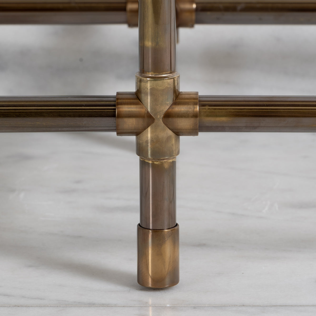 Camden Double Brass Console Sink Legs (Legs Only - No Top, Upstand or Sinks) - Rutland London (USA)