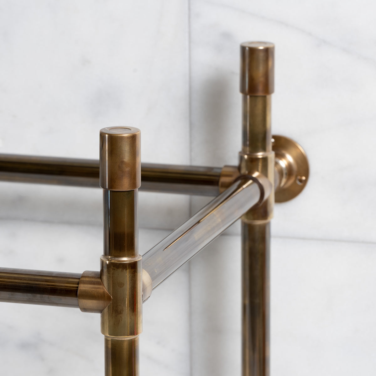 Camden Double Brass Console Sink Legs (Legs Only - No Top, Upstand or Sinks) - Rutland London (USA)