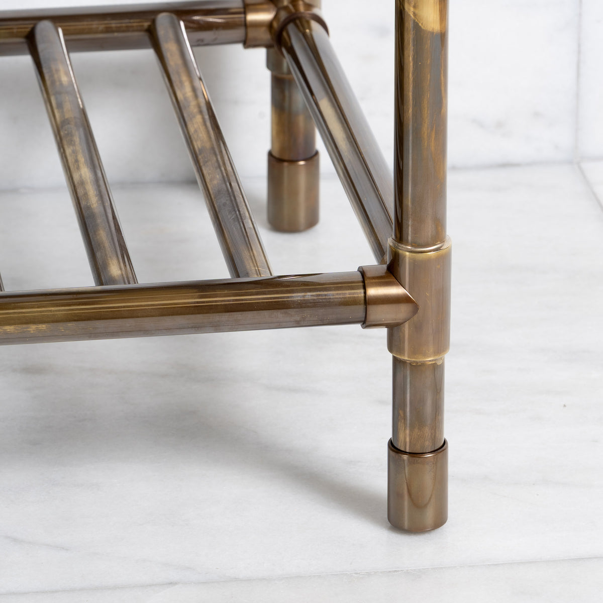 Trinity Double Brass Console Sink Legs (Legs Only - No Top, Upstand or Sinks) - Rutland London (USA)