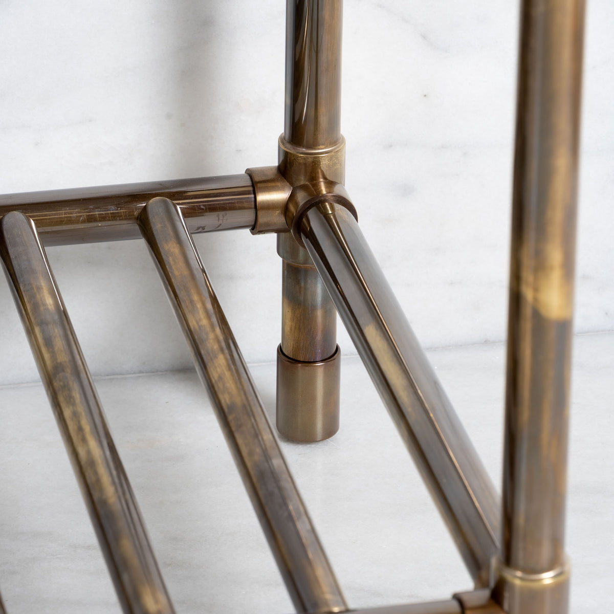 Trinity Double Brass Console Sink Legs (Legs Only - No Top, Upstand or Sinks) - Rutland London (USA)